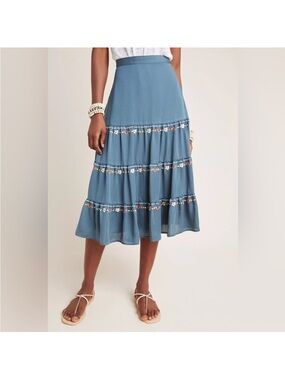 Anthropologie Dolan tiered skirt